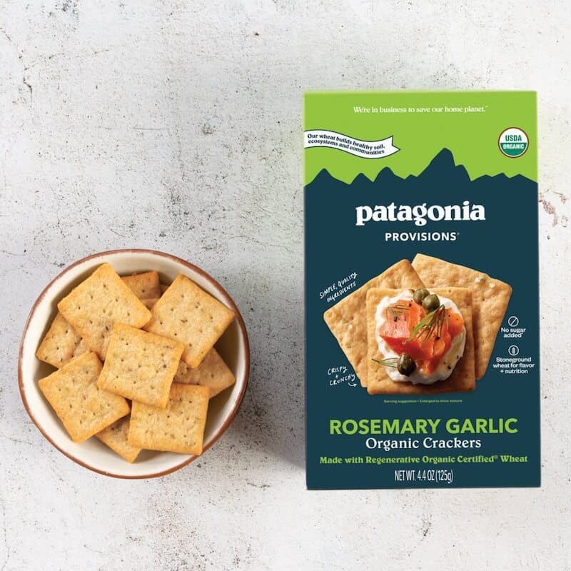 Organic Rosemary Garlic Crackers