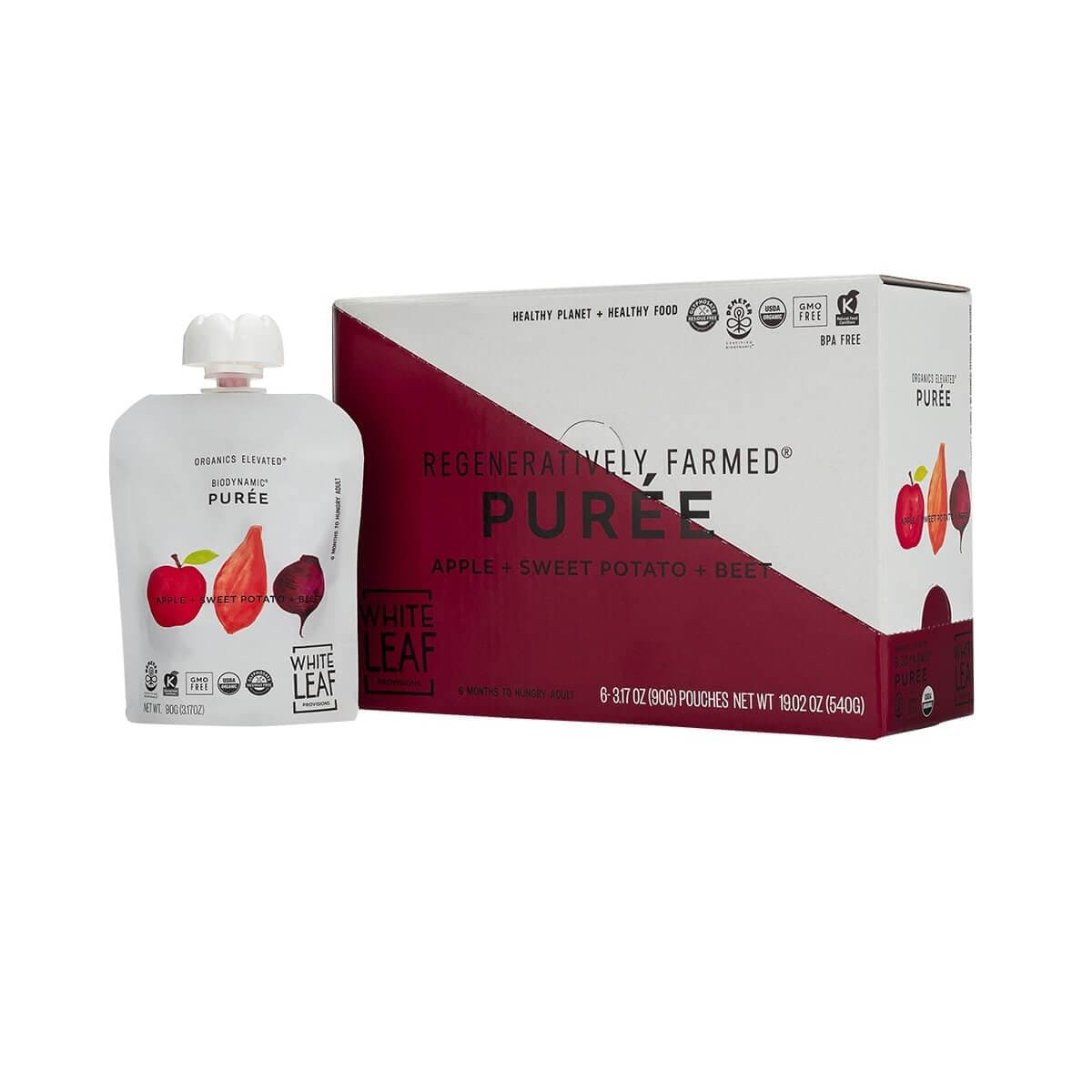 Organic Apple + Sweet Potato + Beet Puree